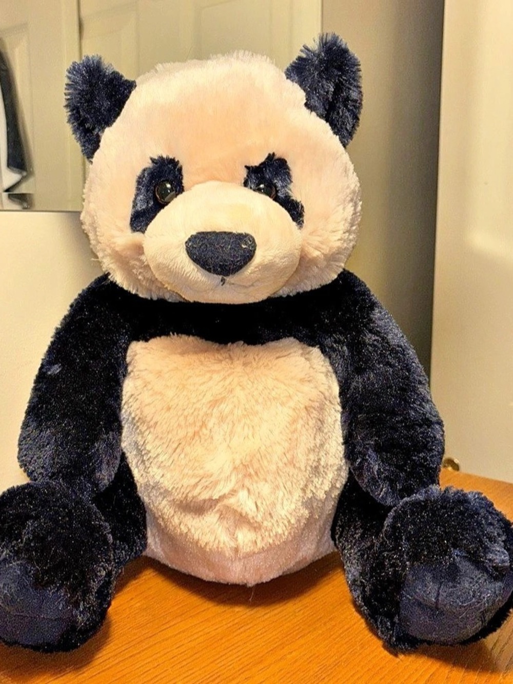 Gund Zi-Bo Panda Teddy Bear Stuffed Animal Plush Black Cream #6047648 12"